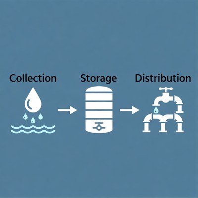 Water Collection Storage Distribution Diagram