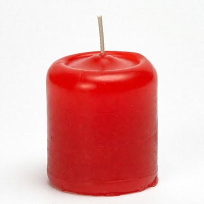 Red Candle with Wick