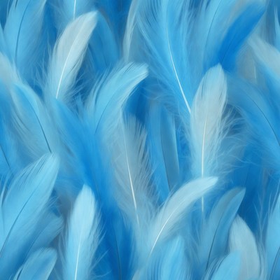Blue Feathers Background
