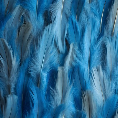 Blue Feathers Texture Background