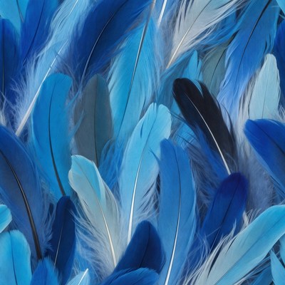 Blue Feathers Background