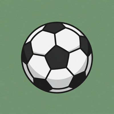 Black and white soccer ball