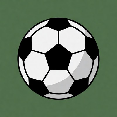 Black and white soccer ball