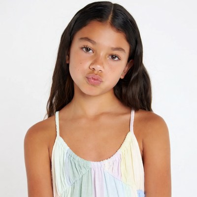 Girl making duck face pout