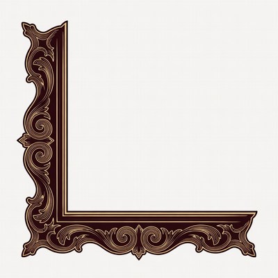 Ornate Victorian Picture Frame Corner