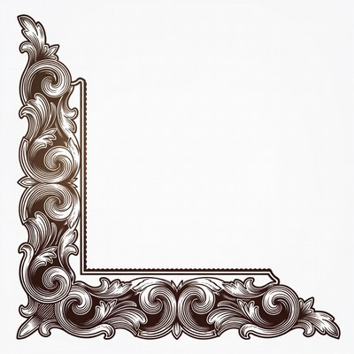 Ornate Vector Corner Design