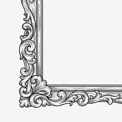 Ornate Vintage Picture Frame