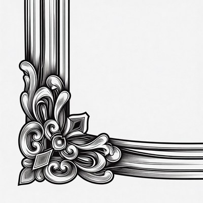 Ornate Vintage Picture Frame