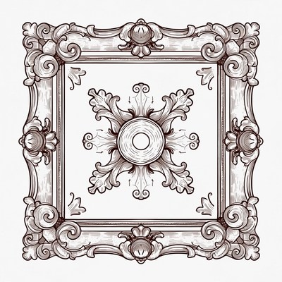 Ornate Vintage Frame Illustration