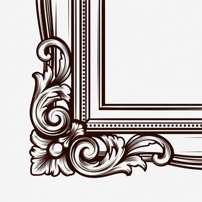 Ornate Vintage Picture Frame
