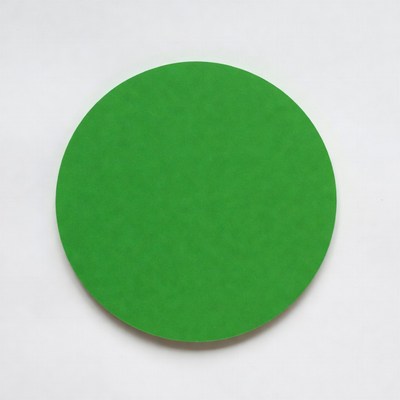 Bright Green Circular Disc