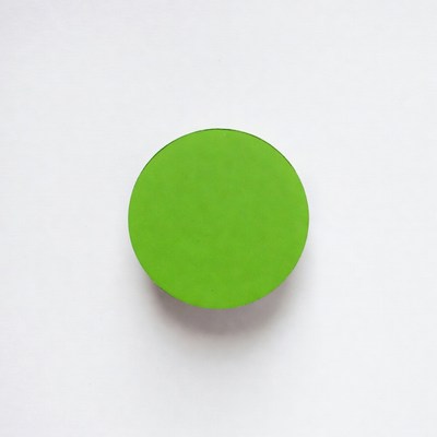 Green Circle on White Background