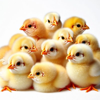Pile of Cute Baby Chicks