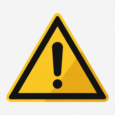 Yellow Warning Sign Icon