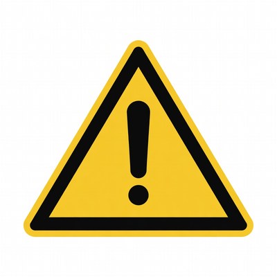Yellow Warning Sign Icon