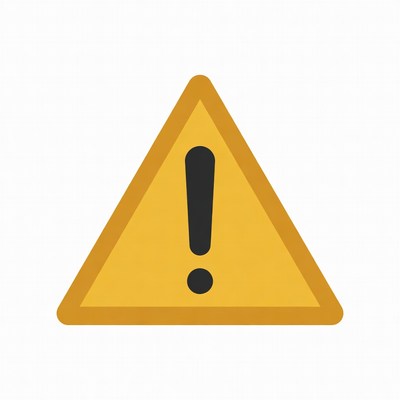 Yellow Warning Sign Icon