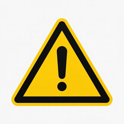 Yellow Warning Sign Icon