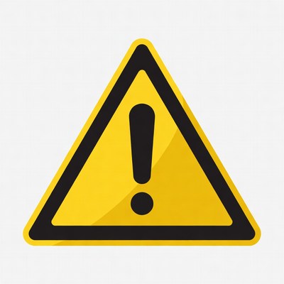 Yellow Warning Sign Icon