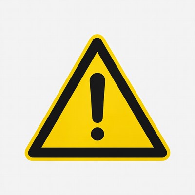 Yellow Warning Triangle Sign