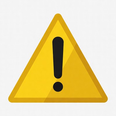 Yellow Exclamation Mark Sign