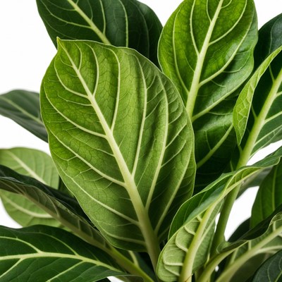 Philodendron Plant Leaves Closeup