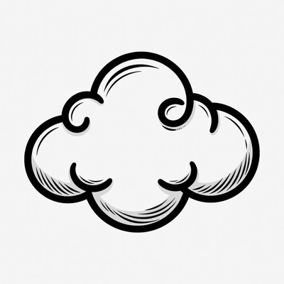 Fluffy Cloud Illustration