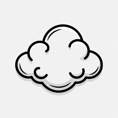 Fluffy Cloud Illustration