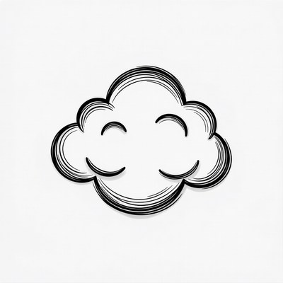Smiling Cloud Illustration
