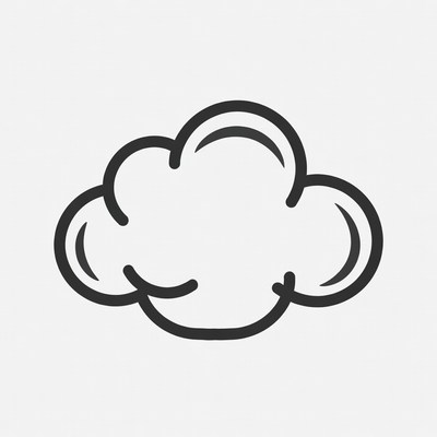Cartoon Cloud Outline