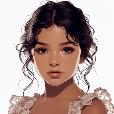 Beautiful Asian woman portrait