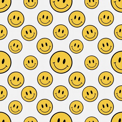 Yellow Smiley Faces Pattern