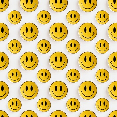 Yellow Smiley Faces Pattern