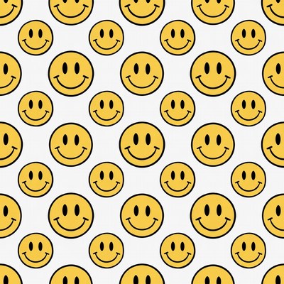 Yellow Smiley Faces Pattern