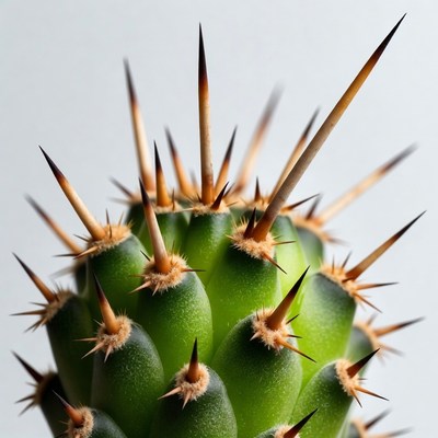Spiky Green Cactus Plant