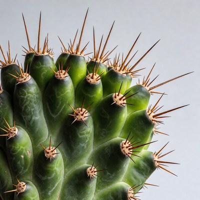 Spiny Green Cactus Plant