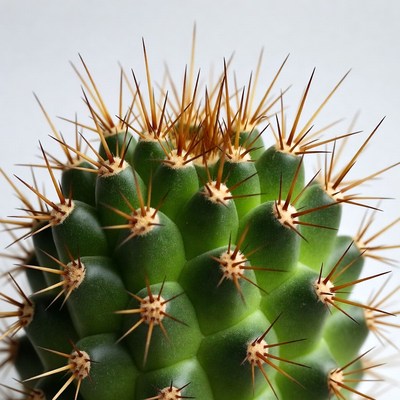 Spiny Green Cactus Plant