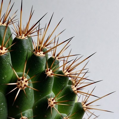 Spiky Green Cactus Plant