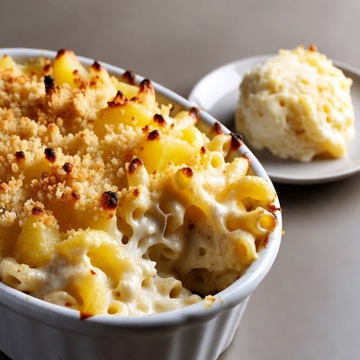 Baked Mac and Cheese with Biscuit