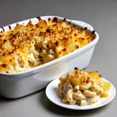 Baked Mac and Cheese with Pineapple
