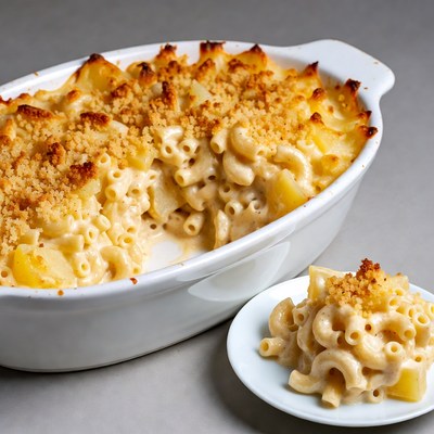 Baked Mac and Cheese with Crispy Topping