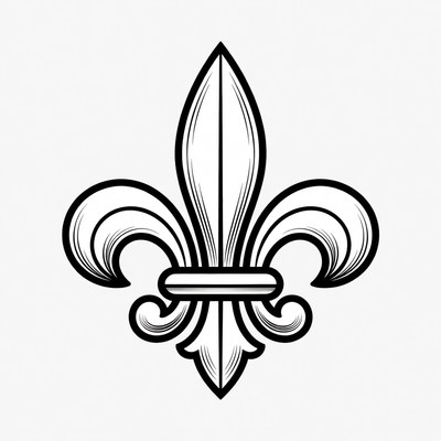 Fleur-de-lis symbol illustration