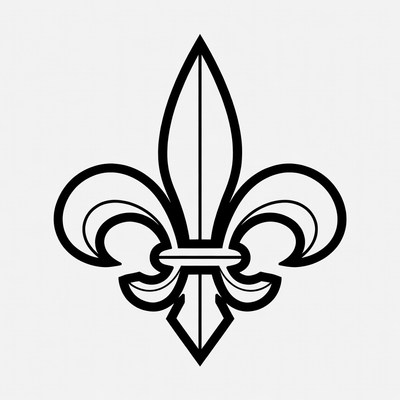 Fleur-de-lis symbol outline