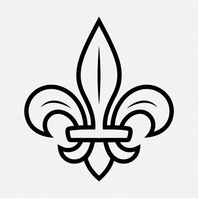 Fleur-de-lis Symbol Outline