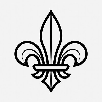 Fleur-de-lis symbol outline