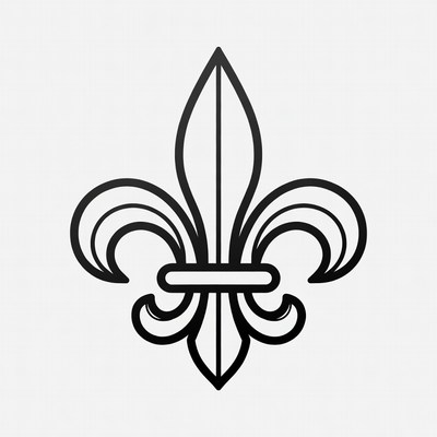 Fleur-de-lis Symbol Outline