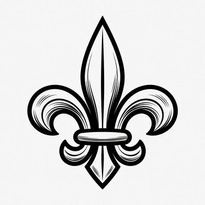 Fleur-de-lis symbol illustration