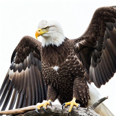 Bald Eagle with Wings Spread