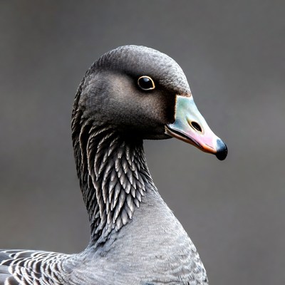 Gray goose profile view