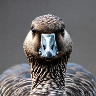Close-up of Canada Goose face