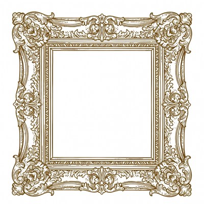 Ornate Gold Picture Frame